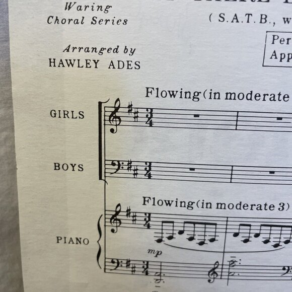 Let There Be Peace On Earth SATB Sheet Music Miller Jackson 1961 Shawnee Press - Picture 6 of 8